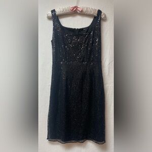 NWT $498 Stunning Elie Tahari Black Fully Sequined Cocktail Dress, Sz 4! 🍁